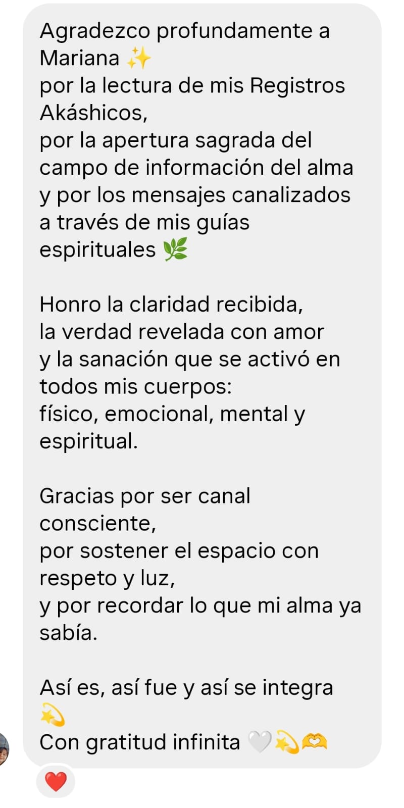 Testimonio de consultante